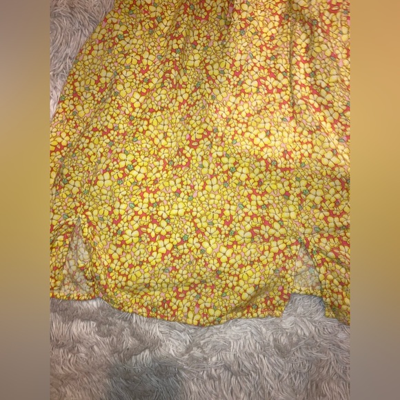 Yellow Floral Mini Dress - Picture 7 of 7